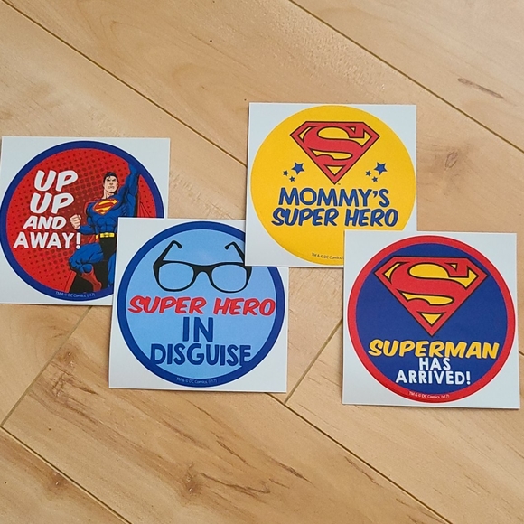 Superman Infant Outfit + Stickers - Picture 4 of 4